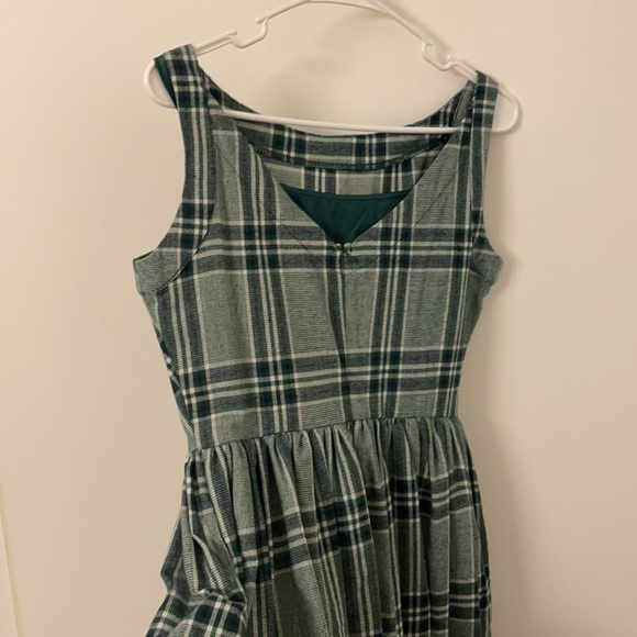 ModCloth It All Plaids Up Dress In Green - Picture 7 of 7